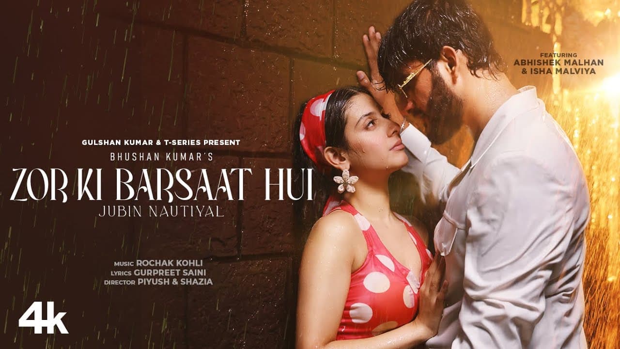 ज़ोर की बरसात हुई Zor Ki Barsaat Hui Lyrics - Jubin Nautiyal by T-Series